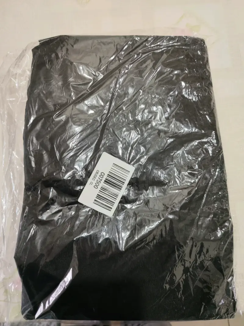 Capa impermeable negra con capucha para lluvia - 6