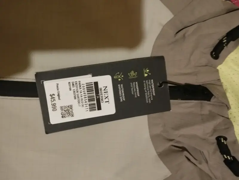 Chaqueta impermeable beige para niño Next - 2