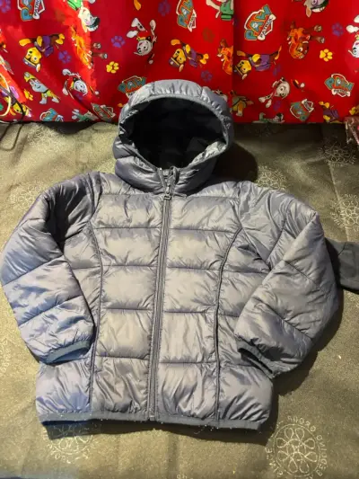 Chaqueta acolchada gris para niños - miniatura 1