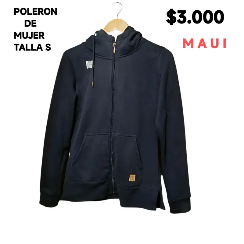 Polerón Mujer Maui Azul Marino Talla S - 2
