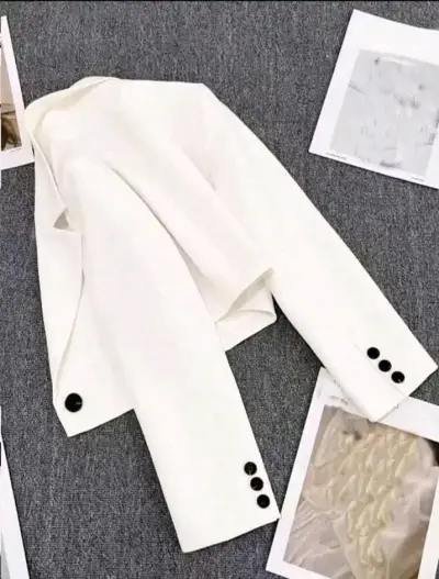 Blazer blanco corto NUEVO - miniatura 2
