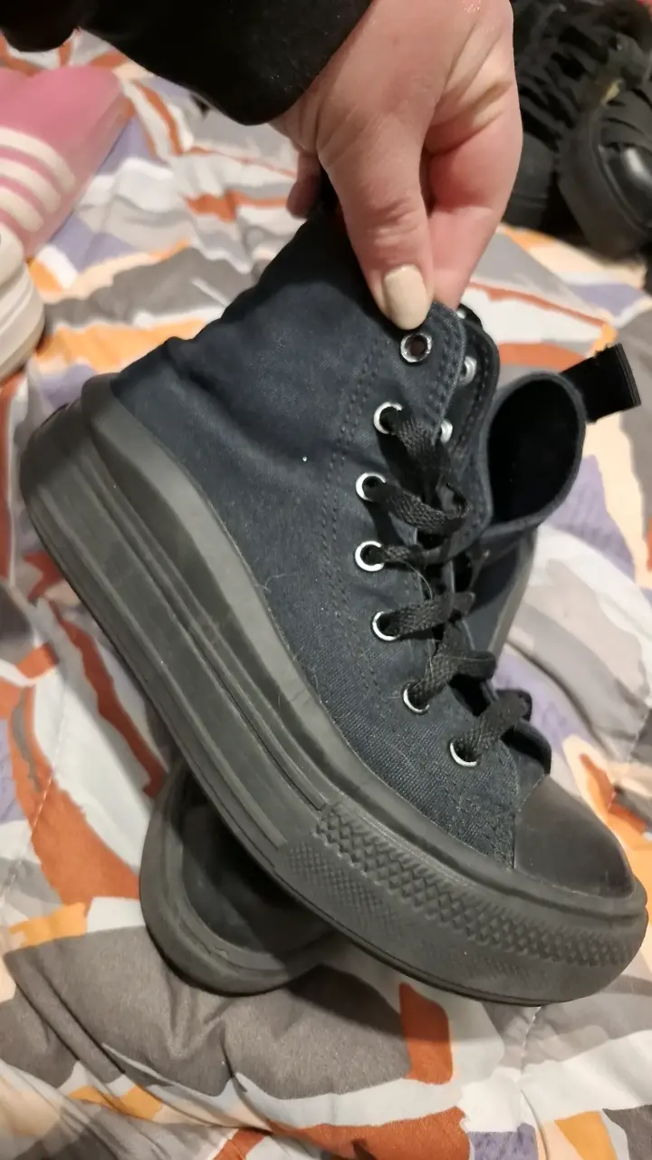 Zapatillas Converse All Star negras juveniles - 2
