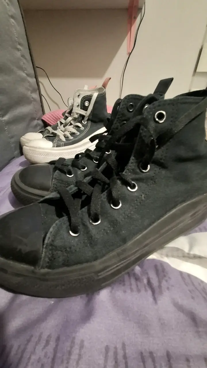 Zapatillas Converse All Star negras juveniles - 5