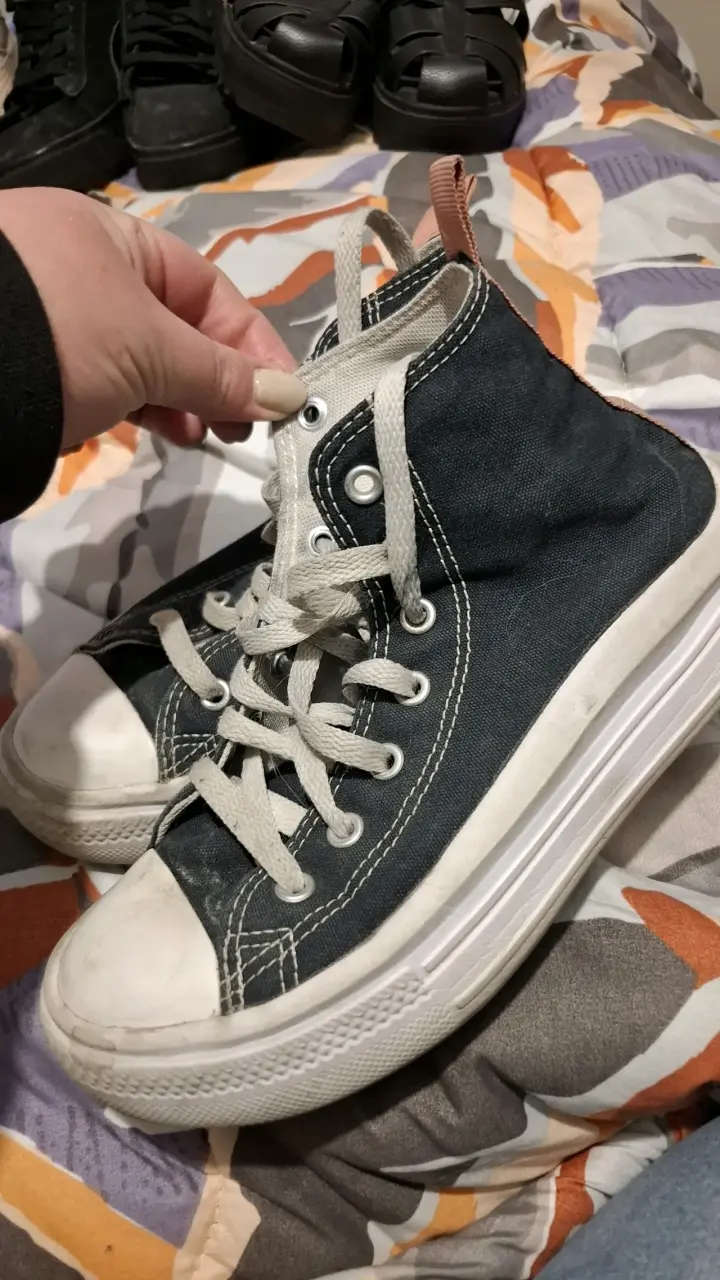 Zapatillas Converse All Star negras para jóvenes - 4