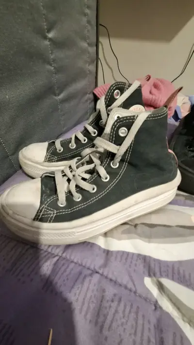 Zapatillas Converse All Star negras para jóvenes - miniatura 5