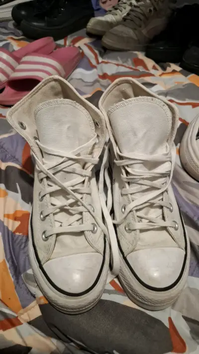 Zapatillas Converse All Star blancas usadas - miniatura 4