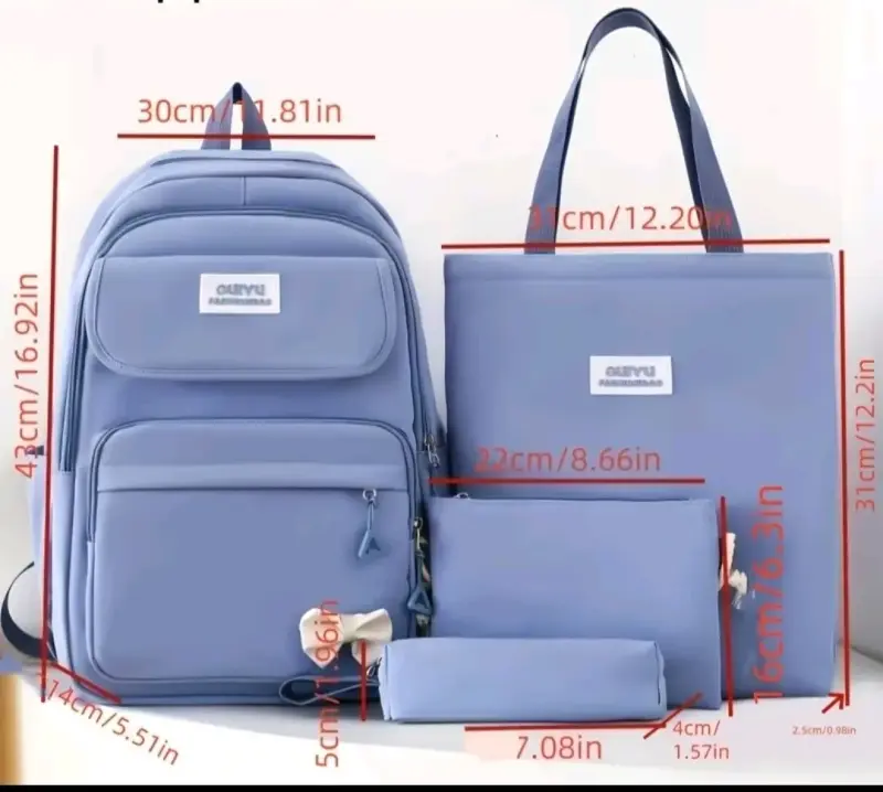 Set de Mochila Escolar Verde para Niña 20L - 3