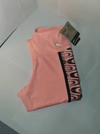 Calza deportiva  rosa Puma con diseño - miniatura 1