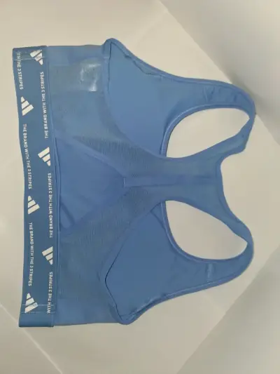 Top deportivo azul para mujer Adidas - miniatura 2