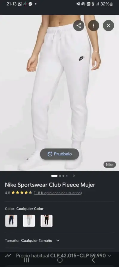 Buzo Nike talla M mujer - miniatura 2