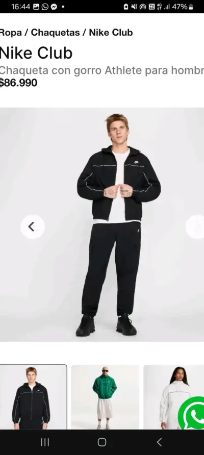 Chaqueta con gorro Nike Club para hombre - miniatura 3