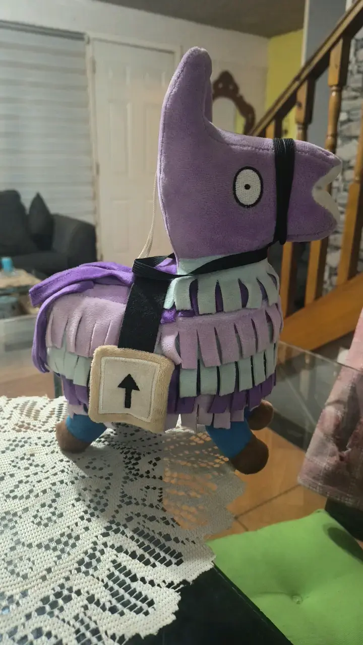 Peluche llama Fortnite morado divertido - 1
