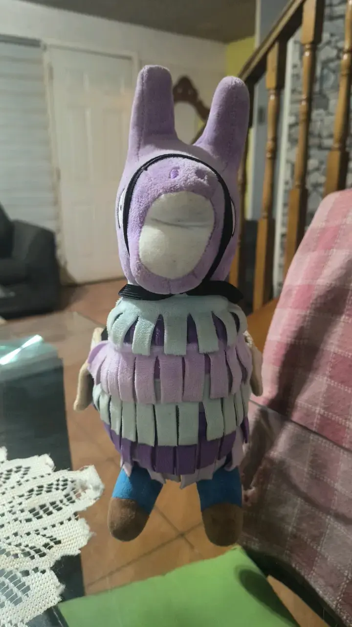 Peluche llama Fortnite morado divertido - 2