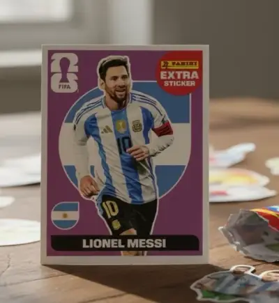 Lámina Extra Sticker Panini Lionel Messi FIFA - miniatura 2