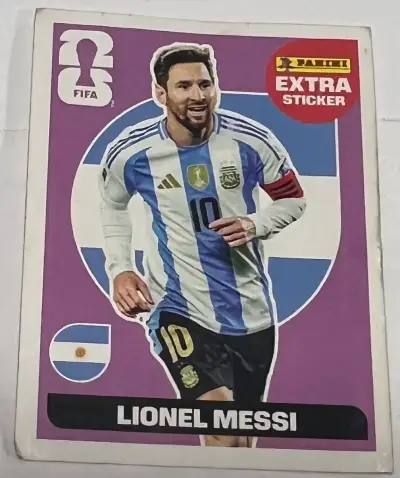 Lámina Extra Sticker Panini Lionel Messi FIFA - miniatura 3