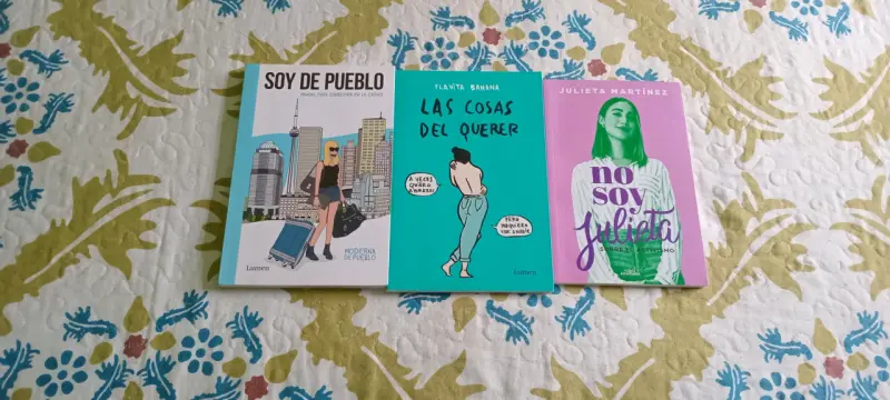 Lote de 3 libros de autores contemporáneos