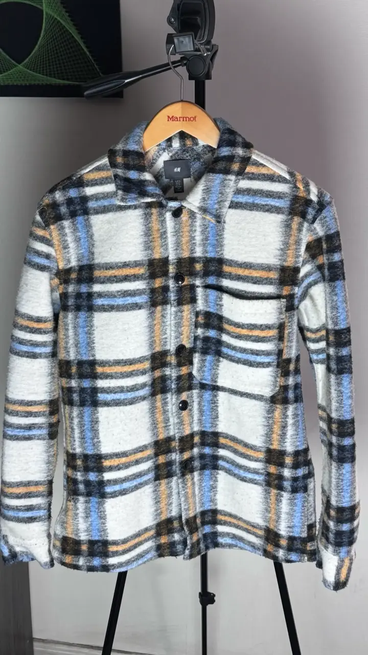 Chaqueta de lana a cuadros H&M - 2