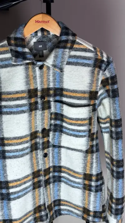 Chaqueta de lana a cuadros H&M - miniatura 3