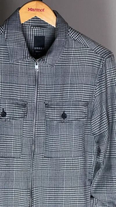 Chaqueta a cuadros gris H&M para hombre - miniatura 2