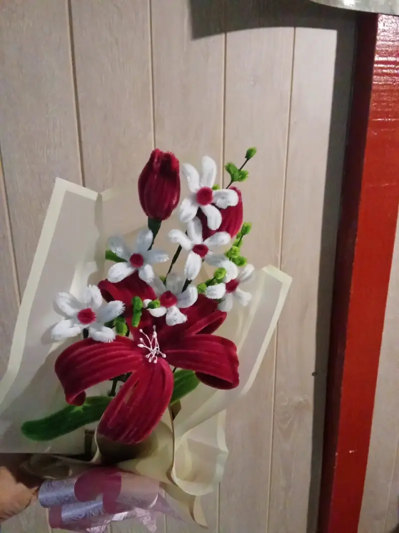 Ramos de flores artificiales decorativos - 5