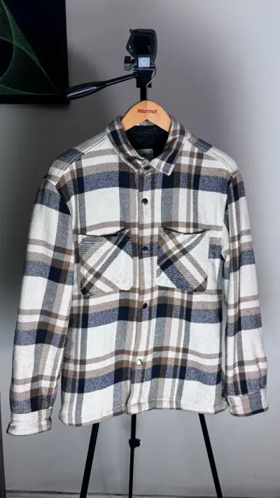Camisa de franela a cuadros para hombre - miniatura 1