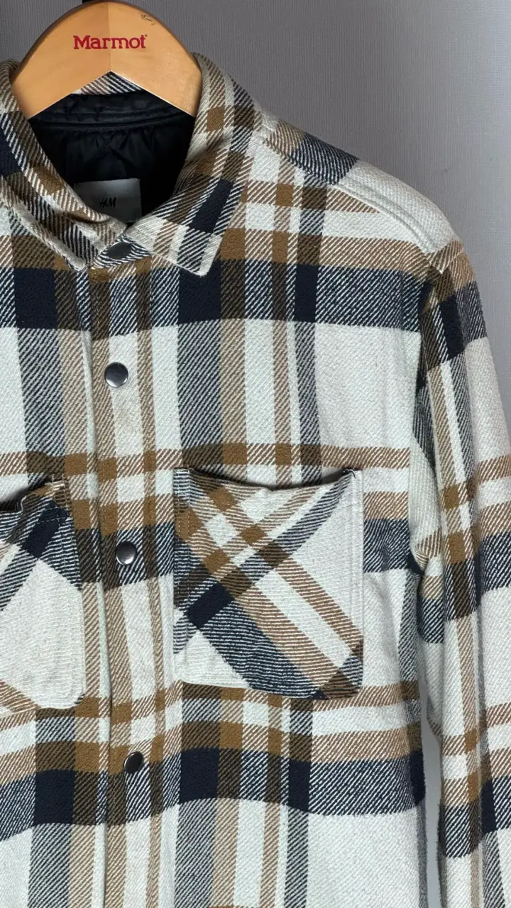 Camisa de franela a cuadros para hombre - 2