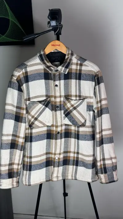 Camisa de franela a cuadros para hombre - miniatura 3