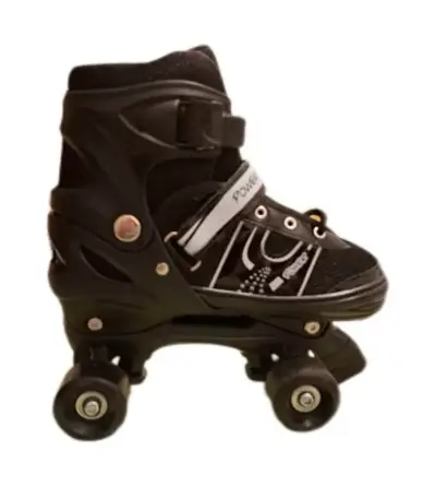 Patines ajustables n• 35/38 negros para niños. - miniatura 1