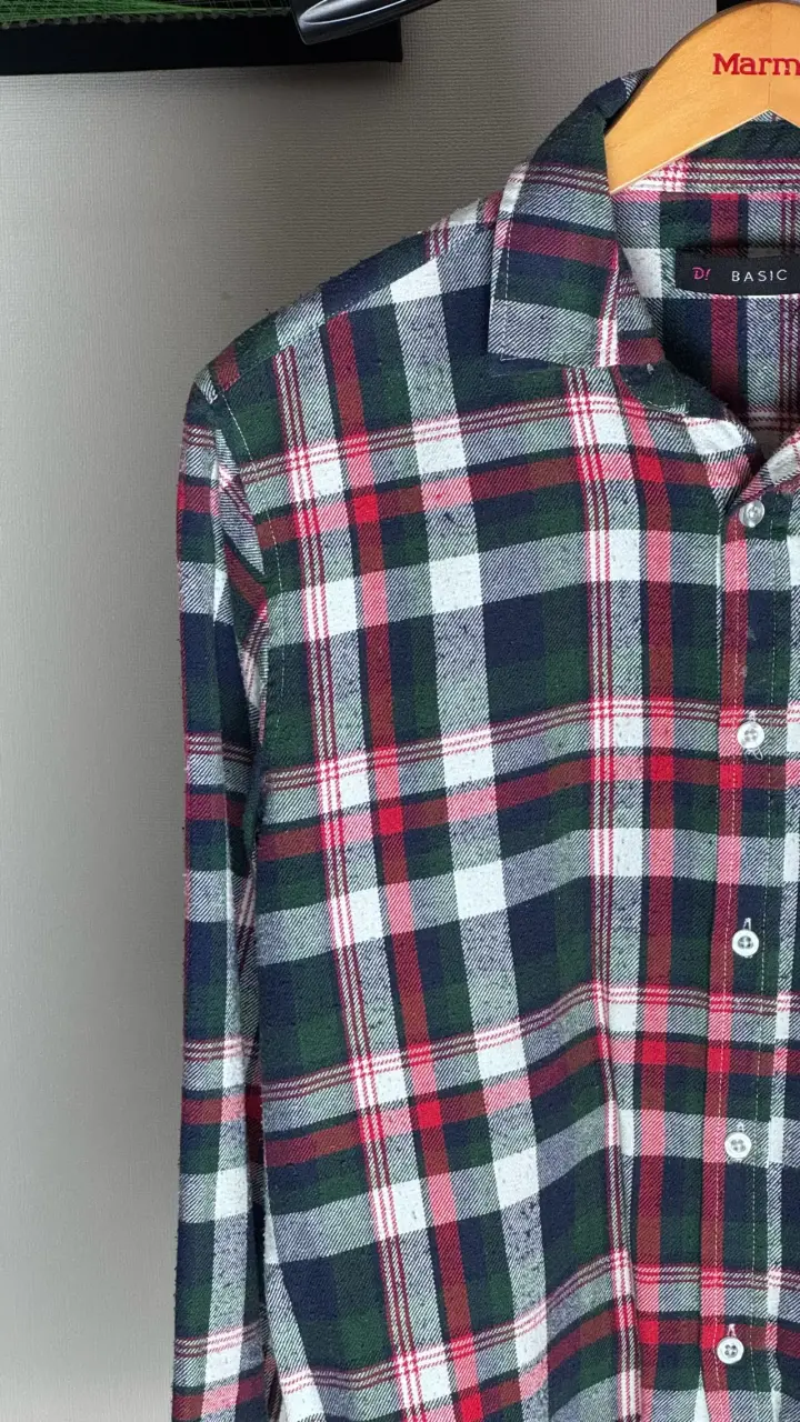 Camisa de franela a cuadros para hombre - 2