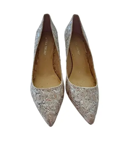 Zapatos de Tacón Plateados marcaIvanka Trump - miniatura 2