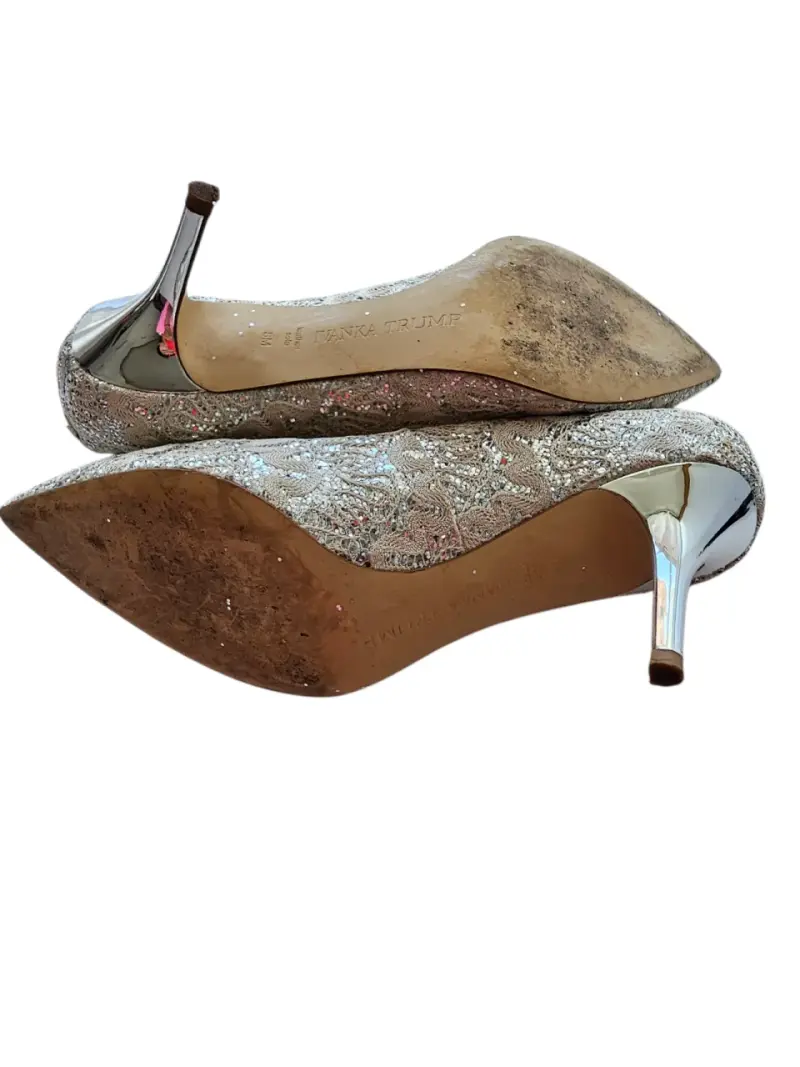 Zapatos de Tacón Plateados marcaIvanka Trump - 6