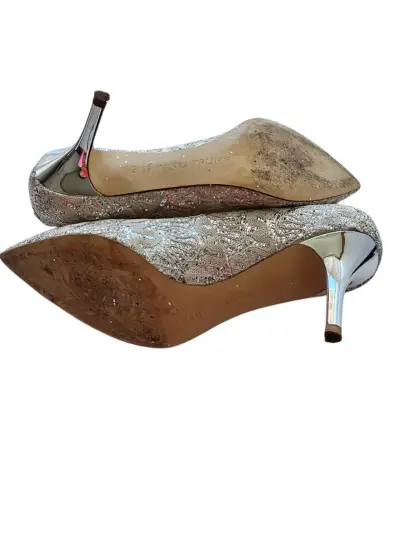 Zapatos de Tacón Plateados marcaIvanka Trump - miniatura 6