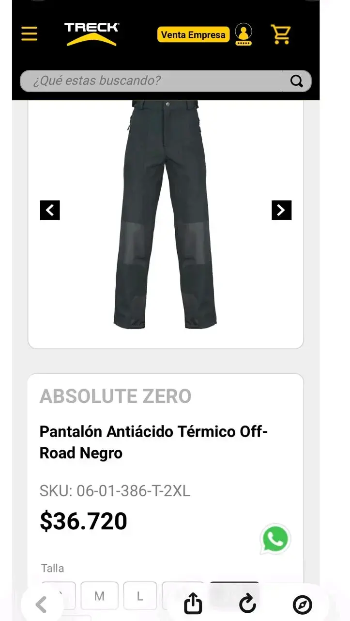 Pantalón de nieve Térmico Off-Road Negro Absolute