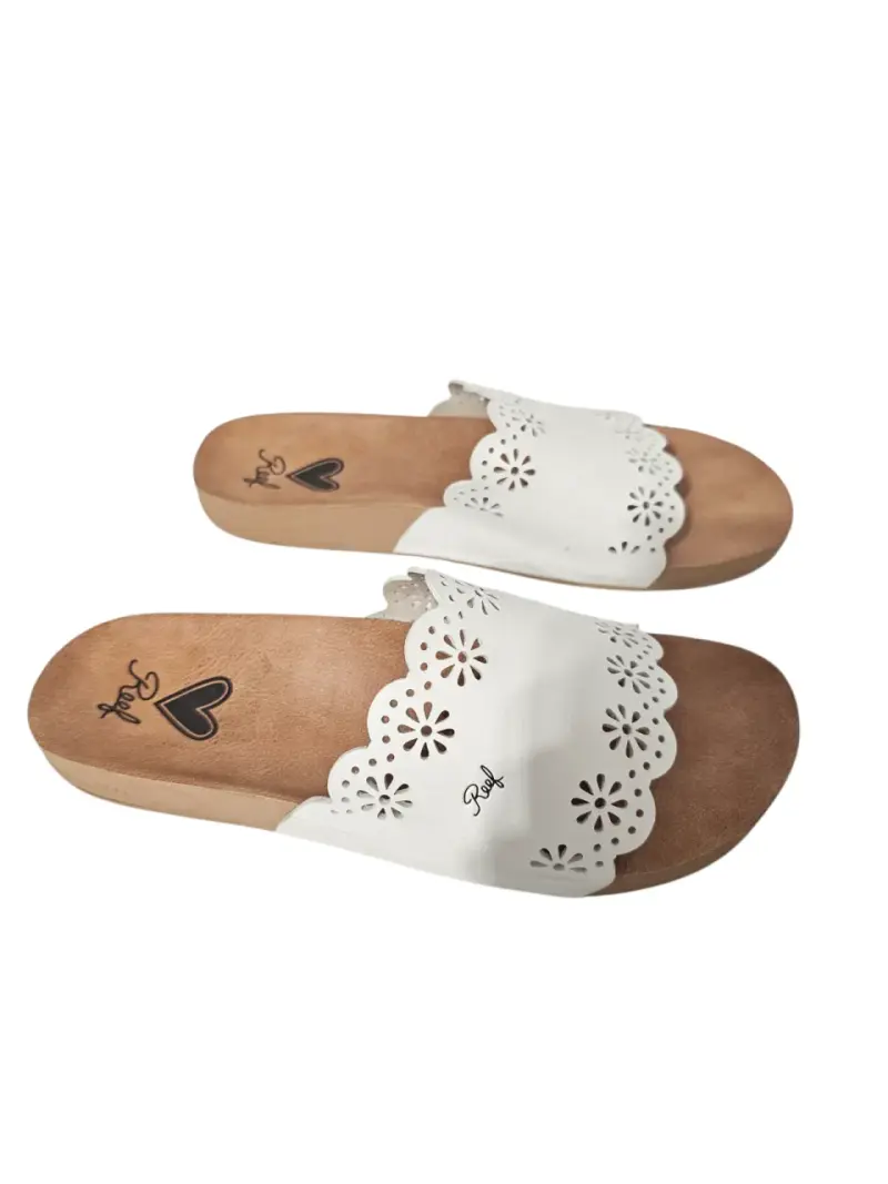 Sandalias planas blancas Reef 38 - 3
