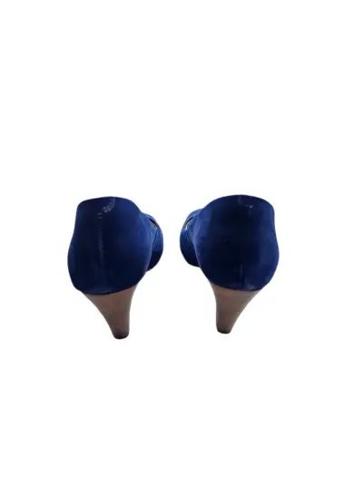 Zapatos de tacón azul GACEL 38 CUERO GAMUZA - miniatura 3