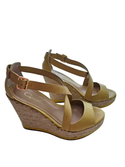 Sandalias  amarillas mostaza CUERO Gacel 38 - miniatura 1