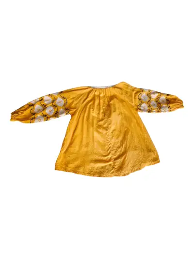 Blusa RAPSODIA bordada color mostaza M - miniatura 2