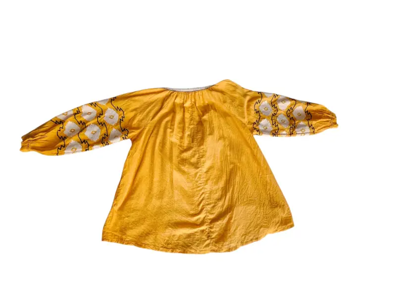Blusa RAPSODIA bordada color mostaza M - 3