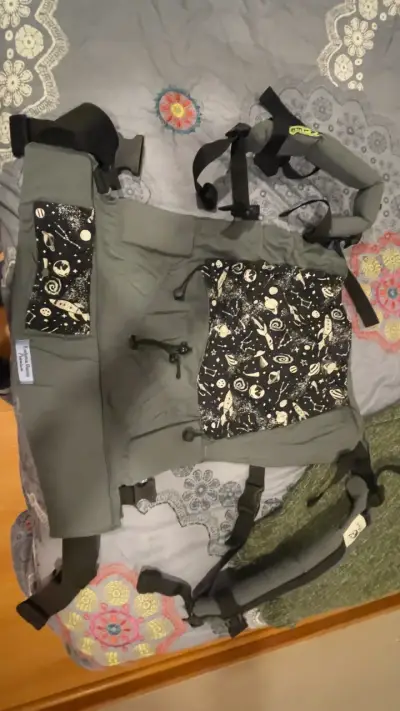 Mochila Evolutiva acero 100% lino - miniatura 1