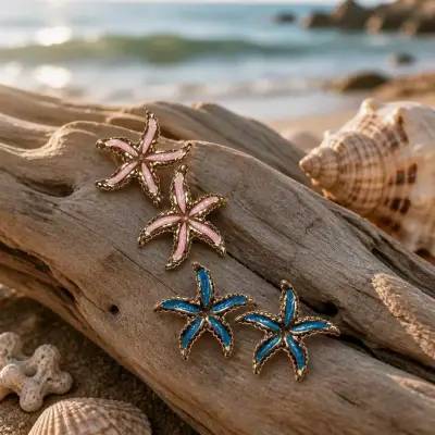 t de Aretes de Acero Inoxidable Dorados - miniatura 4