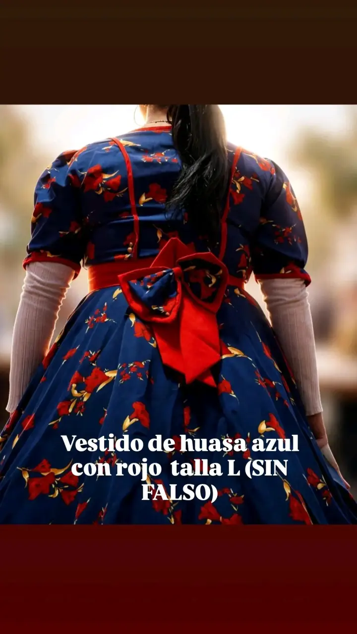 Vestido huasa floreado S/M/L - 4