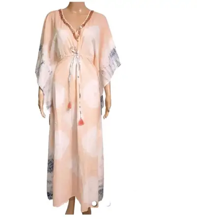 Vestido tipo túnica largo RAPSODIA con bordado - miniatura 1
