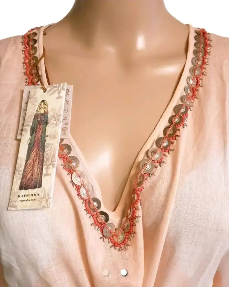 Vestido tipo túnica largo RAPSODIA con bordado - 2