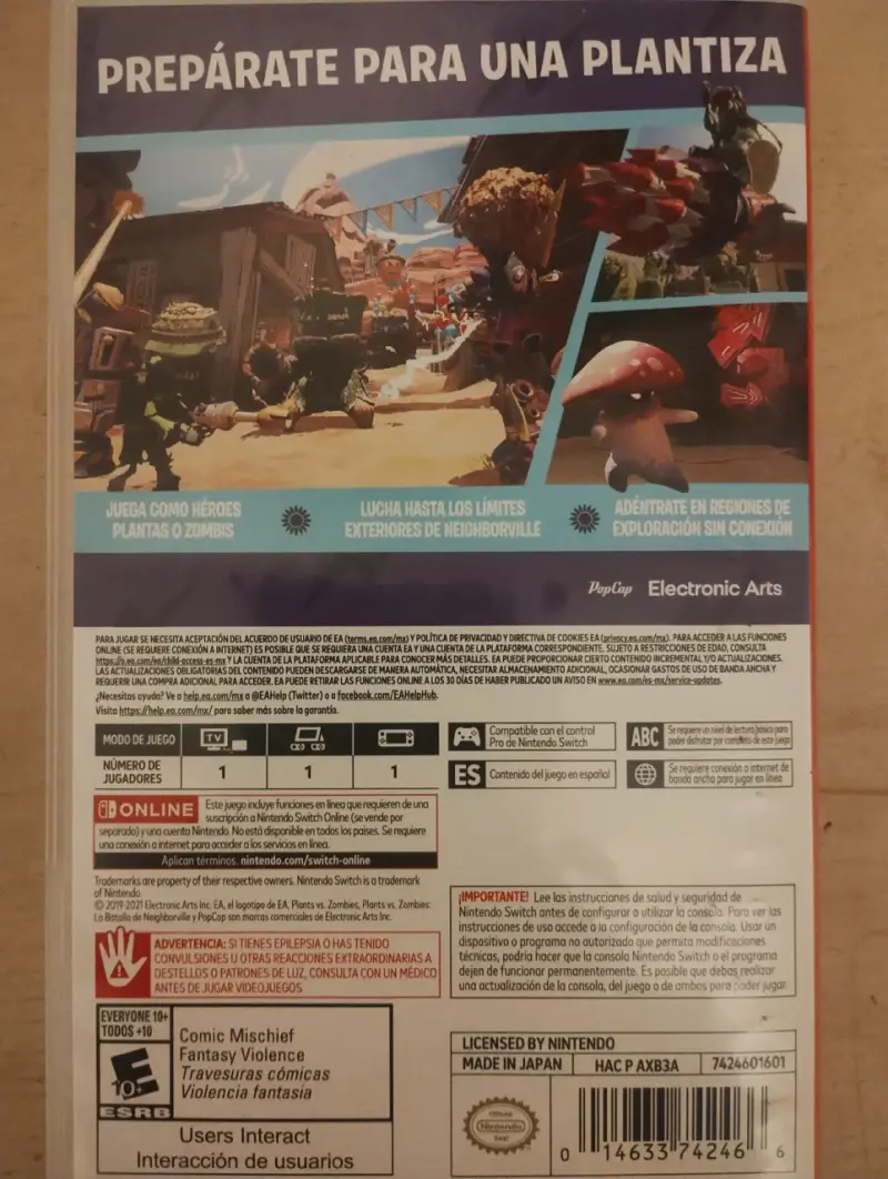 Juego Switch Plants vs Zombies Edición Completa - 2