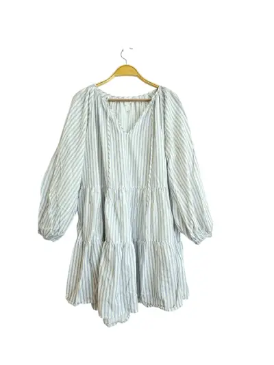 Vestido holgado corto manga larga HyM talla L - miniatura 1