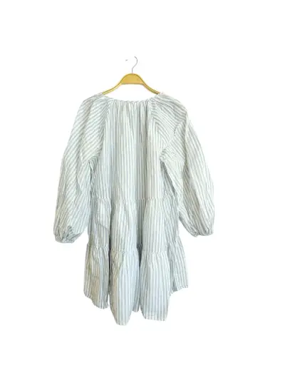 Vestido holgado corto manga larga HyM talla L - miniatura 2