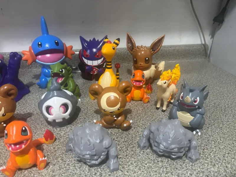 Figuras pokemon 3d pintadas con acrílicos - 2