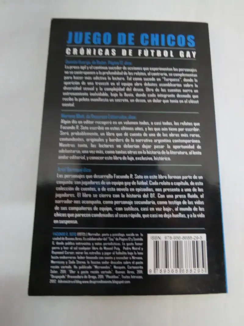 Libro 'Juego de Chicos' de Facundo R. Soto - 2