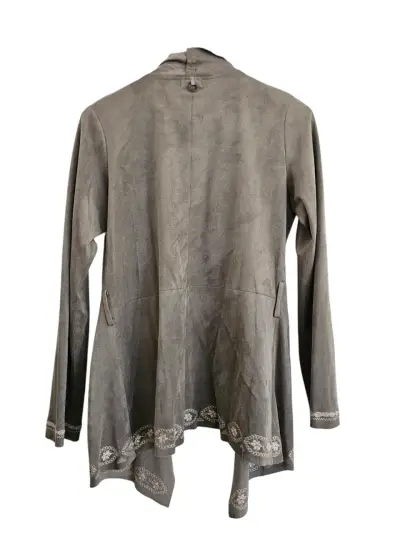 Chaqueta gris bordada UMBRALE S - miniatura 2