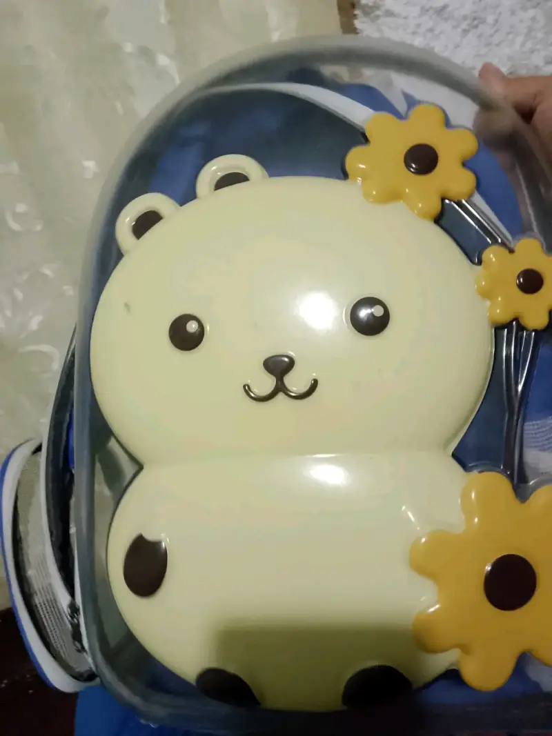 Mochila infantil transparente con diseño de oso - 3